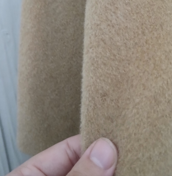 Camel Hair Button Down Coat Talbots Size 20W - Picture 10 of 11